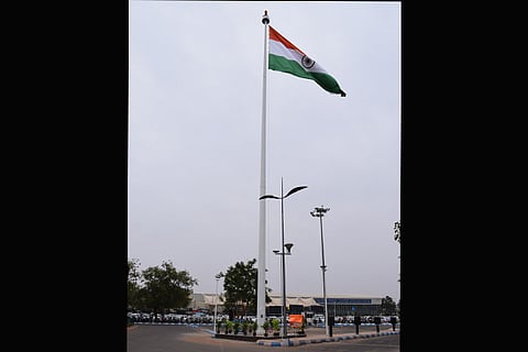 ‘Illuminated’ tricolour at Coimbatore airport