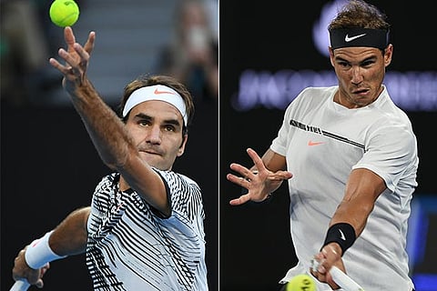 Roger Federer and Rafa Nadal