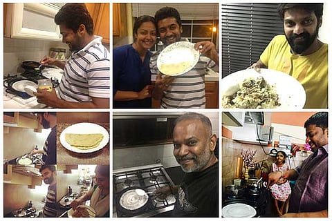 Actor Suriya was the first to accept the challenge and shared the picture in Twitter