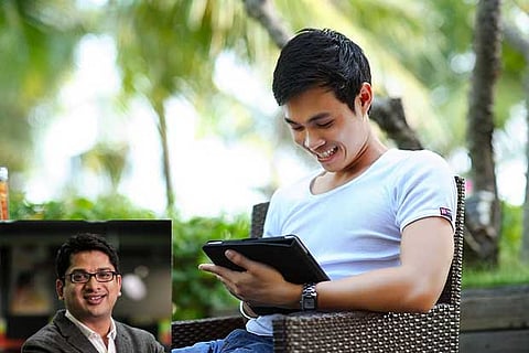 (inset) Ankur Singla, CEO and Founder of Tapzo