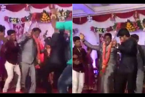 A screen shot from the video