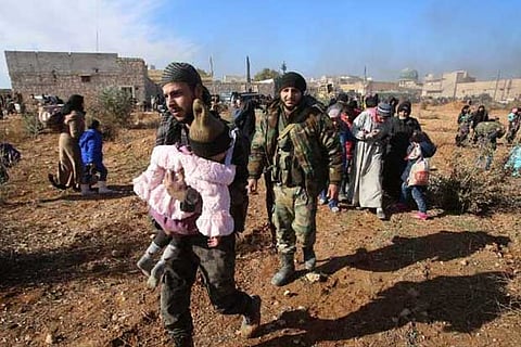 File Photo of Aleppo province that hosts tens of thousands of displaced Syrians