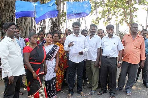 Members of the Bharatiya Fishermen Association submitted a petition to Coast Guard