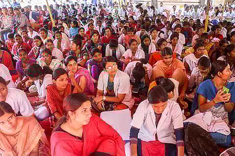 Doctors continued their protest for the second day in Chennai