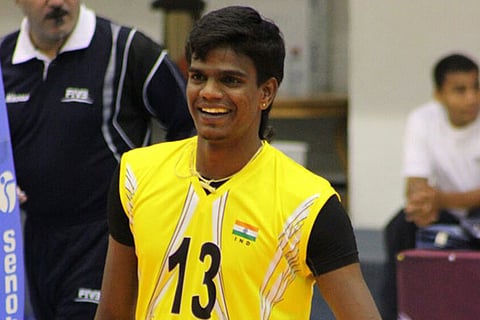 Prabha?s jump from kabaddi to volleyball