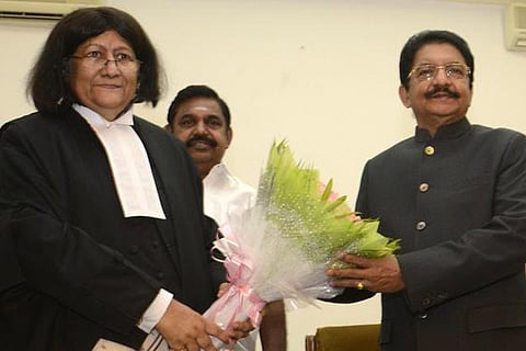Justice Indira Banerjee who was sworn in as Chief Justice of the Madras High Court on Wednesday