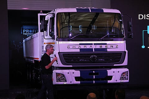 Erich Nesselhauf, MD-CEO, DICV at the Daimler factory, in Oragadam