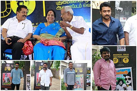 (Top)Sivakumar, MN Rajam, Aroor Das and Suriya (Below)Amitash, P Vasu, Rajsekar Pandian and Vikraman