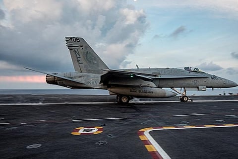 Blue Blasters launches from the aircraft carrier USS Carl Vinson (CVN 70) flight deck