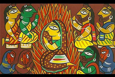 The Ramayan is considered his magnum opus and is spread across 17 canvases