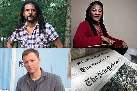(Clockwise) Colson Whitehead, Lynn Nottage, The New York Times and Matthew Desmond