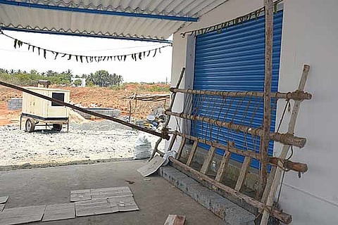 The TASMAC shop, which is in the eye of controversy, that was built on an agricultural land