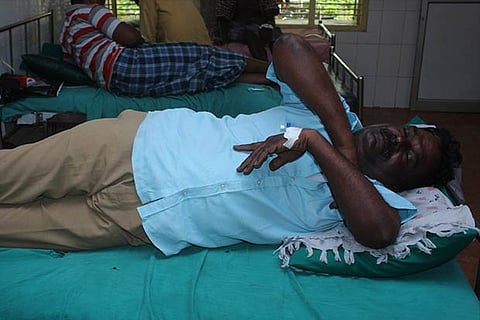 One of the injured wardens is undergoing treatment