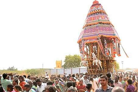 Chithirai car fest held after 100 years at Kayathar temple