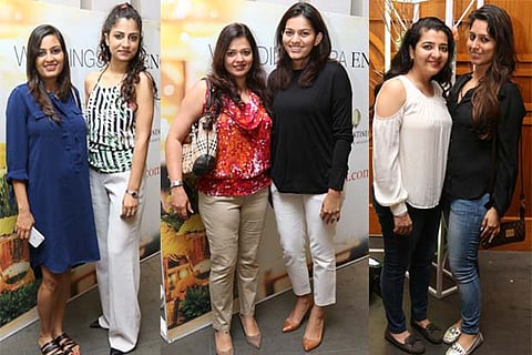 (L to R) Shwetha and Tanya; Rama and Neha; Sonika and Shilpa (Photos: Manivasagan N)