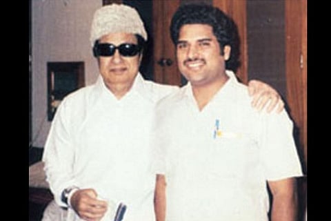 MGR with K Vijayan
