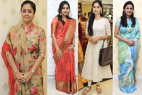 (L to R) Jyothika, Natchiammai, Malar, Selvi
