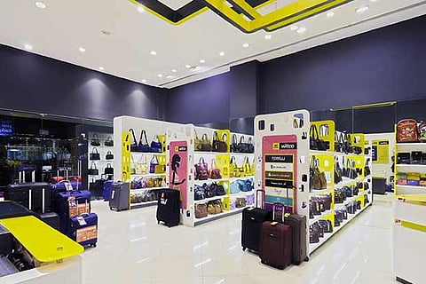 A view of one of the retailer?s luggage and accessories showrooms