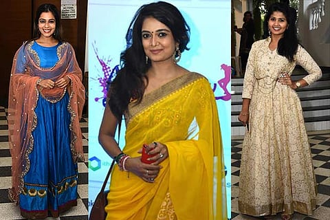 (L to R) Keerthi Shanthanu, Soundarya and Sruthi