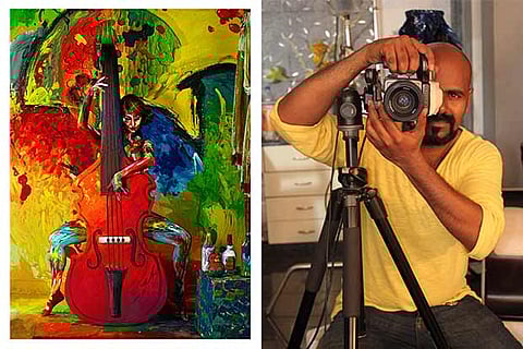 A photo from L Ramachandran?s (right) award-winning series