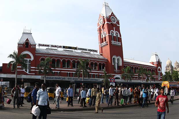 File photo of Chennai central railway station