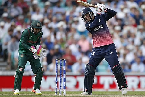 England?s Joe Root on his way to a 100 against Bangladesh