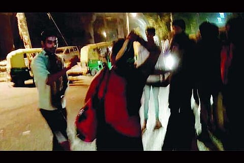 A screen grab from the video