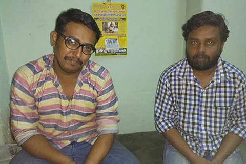 S Hari Hara Sharma (left) and CP Rasheed