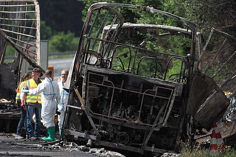 18 confirmed dead in fiery Bavarian bus crash; 30 injured