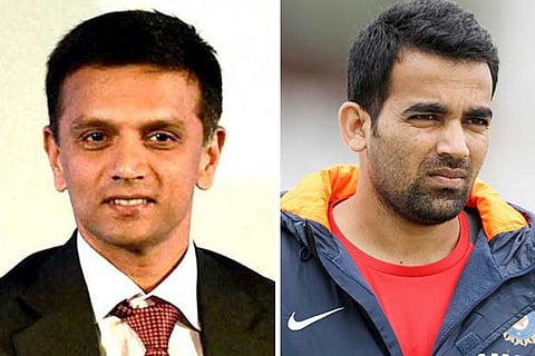 (L) Rahul Dravid and (R) Zaheer Khan