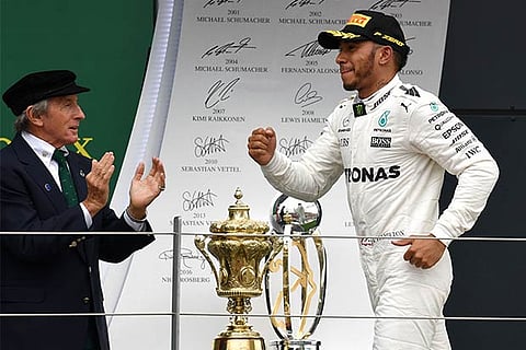 Hamilton after winning British GP