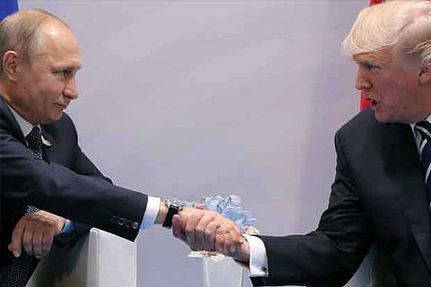 Russian President Vladmir Putin and US President Donald Trump