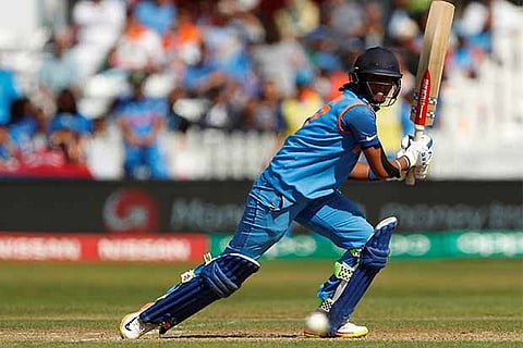 India's Harmanpreet Kaur in action against Australia