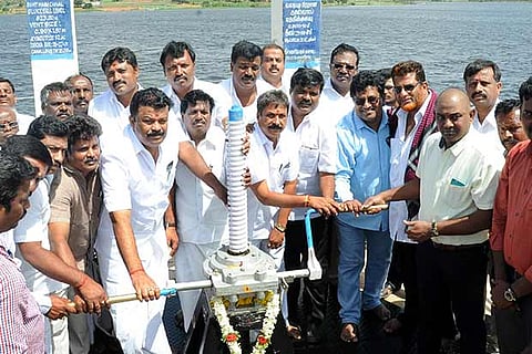 Animal Husbandry Minister releases water from Kelavarapalli dam in Krishnagiri district