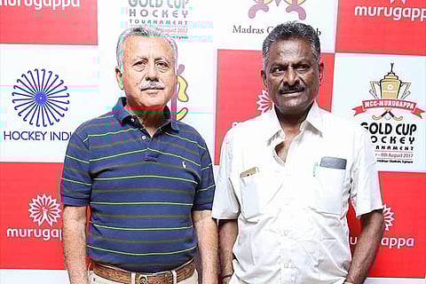 Muneer Sait (left) and V Baskaran