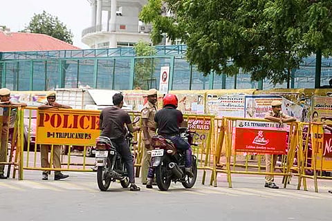 Roads near Kamarajar Salai.