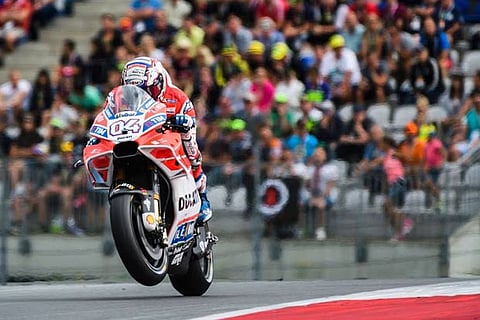 Ducati's Andrea Dovizioso held off MotoGP points leader Marc Marquez