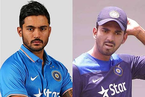 (L) Manish Pandey and (R) KL Rahul