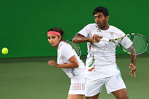 File photo of Sania Mirza and Rohan Bopanna