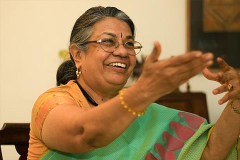 VR Devika ? 63, Champion of Indian arts, culture and Gandhianism.(Photo: Vinodh Velayudhan)