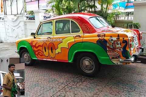 Princely (insert); A car painted by him