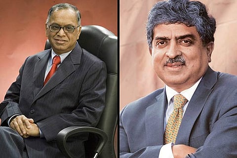 N R Narayana Murthy and Nandan Nilekani