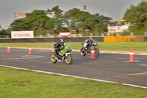 Drag racing under way at the recently concluded National Championship in Chennai