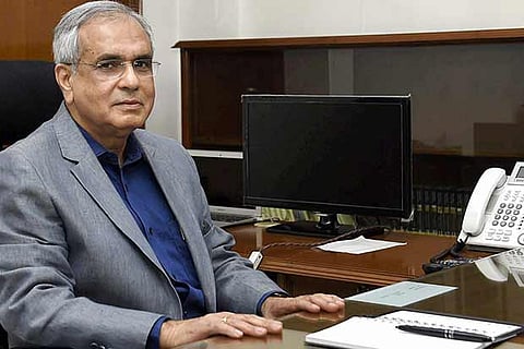 Noted economist Rajiv Kumar at NITI Aayog after assuming office as the Vice-Chairman