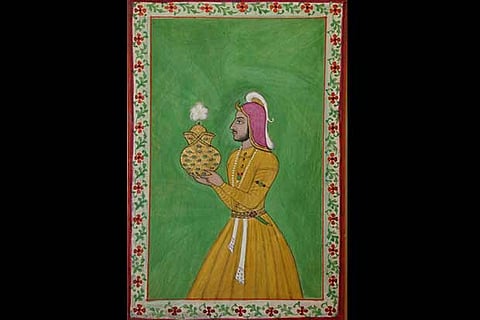 An Indian miniature painting depicting Alexander the Great