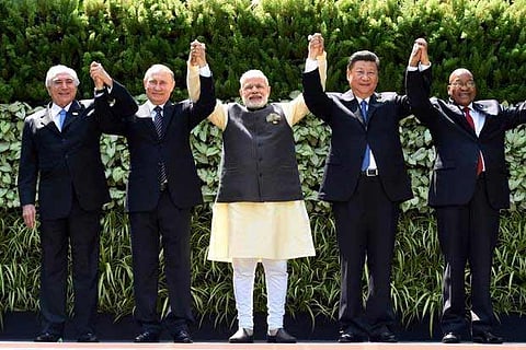 PM Modi at BRICS.