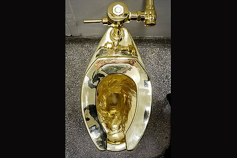 An 18-carat gold toilet: Italian artist’s take on ‘America’ attracts crowds