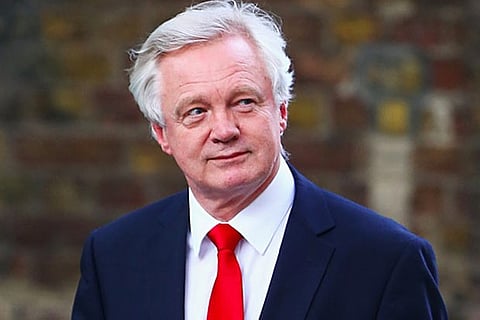 Britain's minister for exiting the EU David Davis