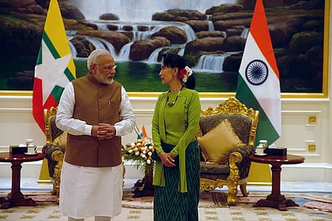 India to grant free visa to Myanmar citizens: Modi