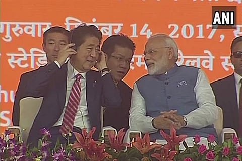 Stage set for 'Groundbreaking Ceremony' of Bullet Train by Modi, Abe
